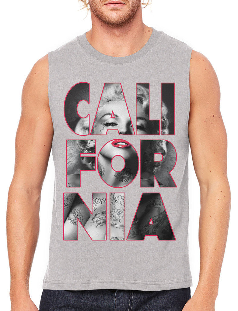 Marilyn Monroe Cali For Nia California Men's Sleeveless T-Shirt