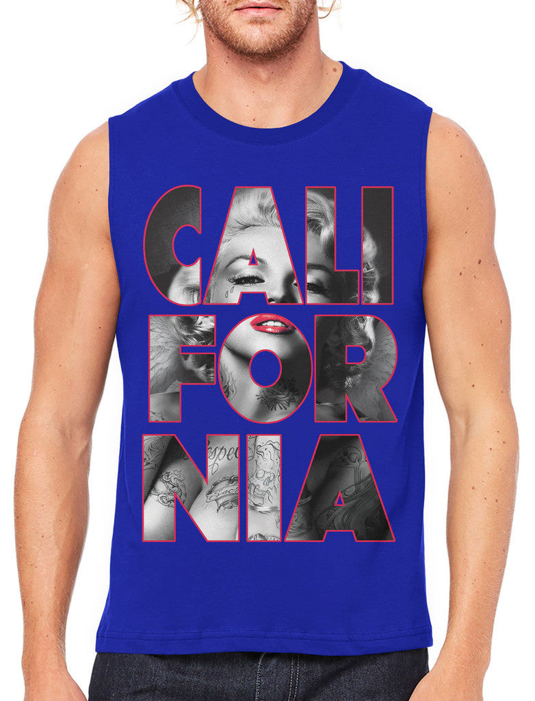 Marilyn Monroe Cali For Nia California Men's Sleeveless T-Shirt