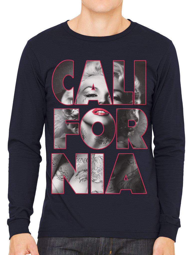 Marilyn Monroe Cali For Nia California Men's Long Sleeve T-shirt