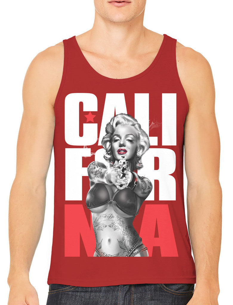 Gangster Marilyn Monroe California Men's Tank Top