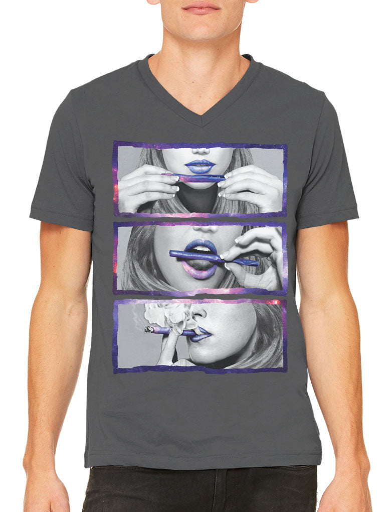 Galaxy Women Blunt Men's V-neck T-shirt