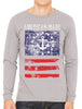 American Made Faded Anchor Flag Men's Long Sleeve T-shirt