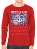 American Made Faded Anchor Flag Men's Long Sleeve T-shirt