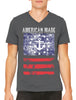 American Made Faded Anchor Flag Men's V-neck T-shirt