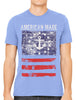 American Made Faded Anchor Flag Men's T-shirt