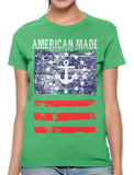 American Made Faded Anchor Flag Women's T-shirt