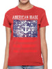 American Made Faded Anchor Flag Women's T-shirt