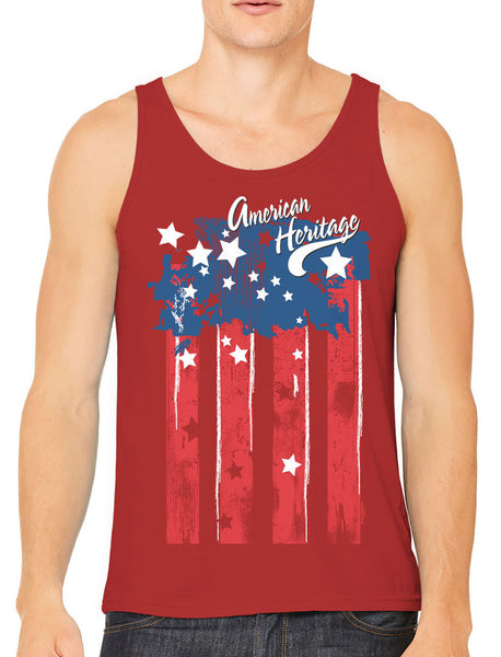 Faded American Heritage Flag Men's Tank Top