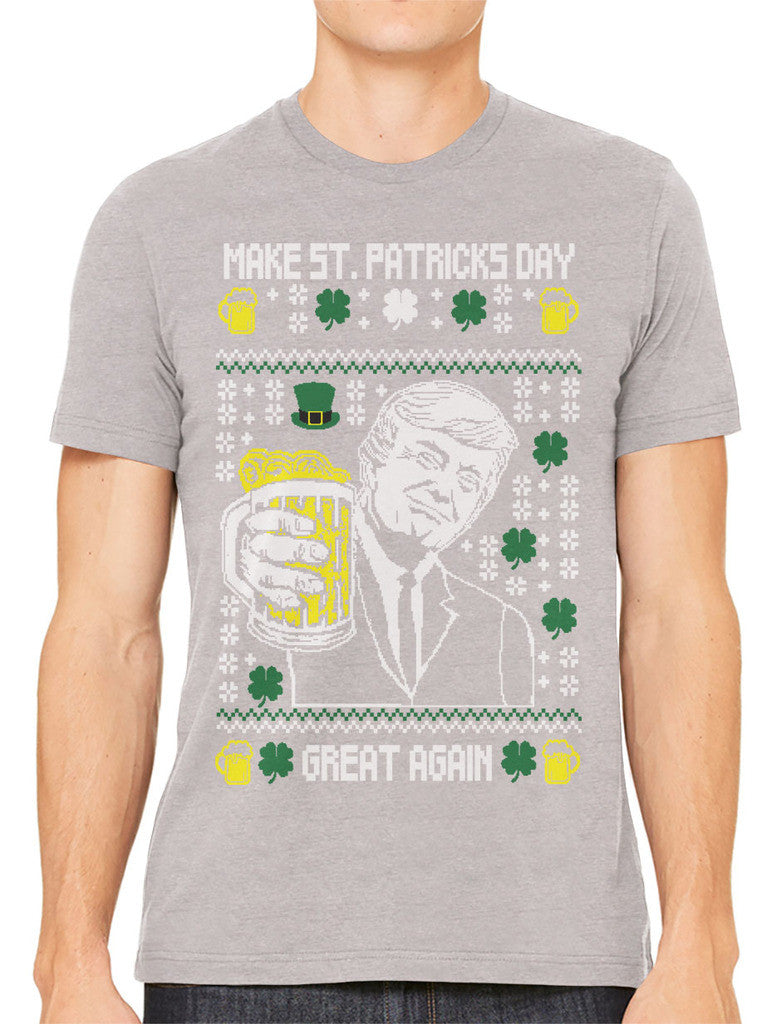 Digital Trump Make St Patricks Day Great Again Men's T-shirt