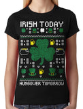 Digital Irish Today Hungover Tomorrow Junior Ladies T-shirt