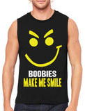 Boobies Make Me Smile Men's Sleeveless T-Shirt