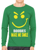 Boobies Make Me Smile Men's Long Sleeve T-shirt