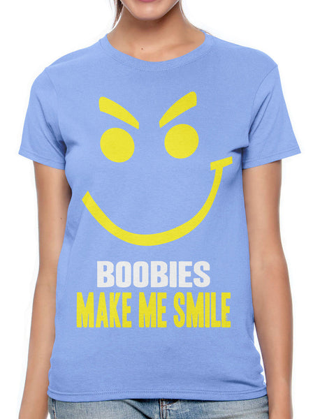 Boobies Make Me Smile Women's T-shirt