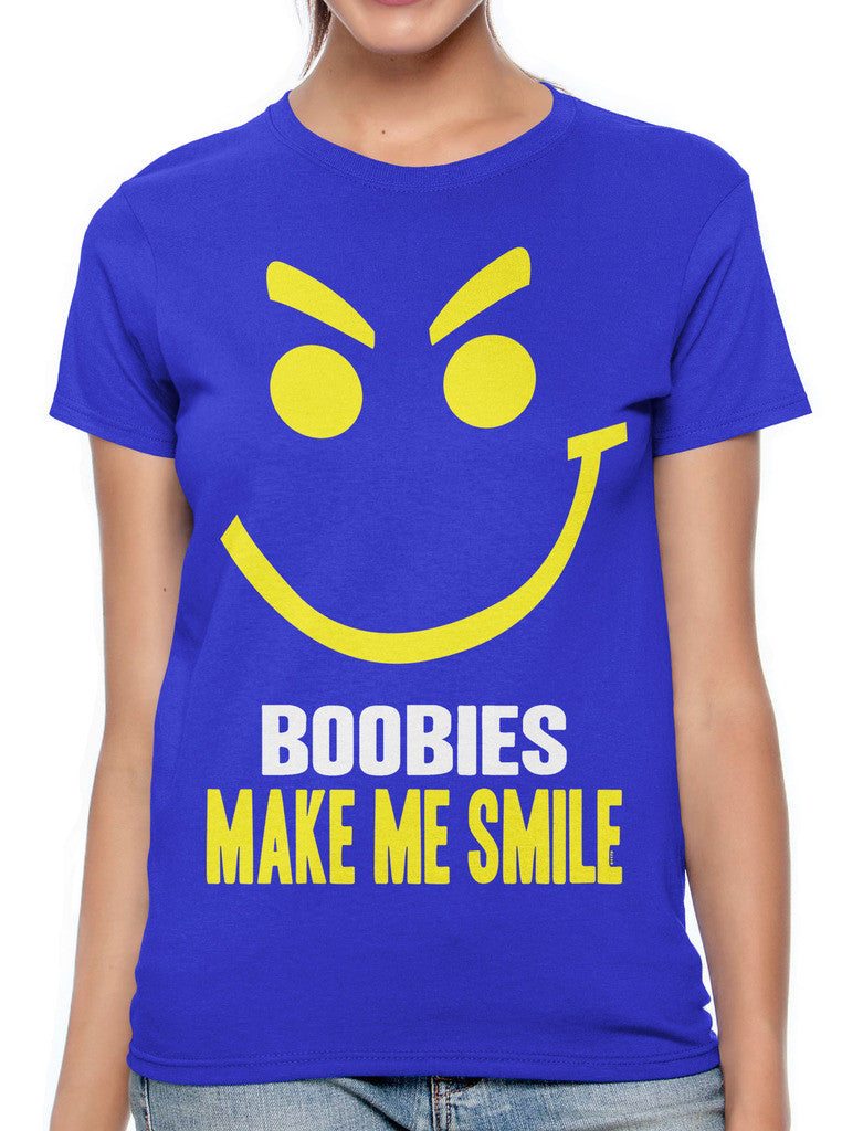 Boobies Make Me Smile Women's T-shirt