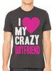 I Love my Crazy Boyfriend Men's T-shirt