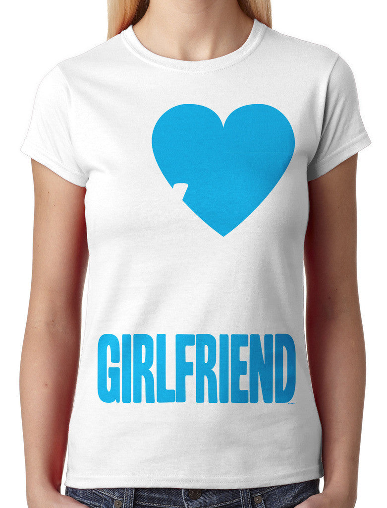 I Love my Crazy Girlfriend Junior Ladies T-shirt