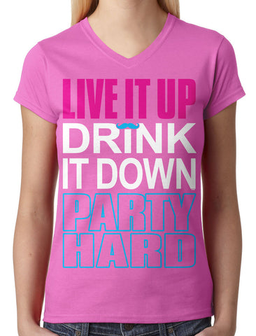 We Love To Party Junior Ladies V-neck T-shirt