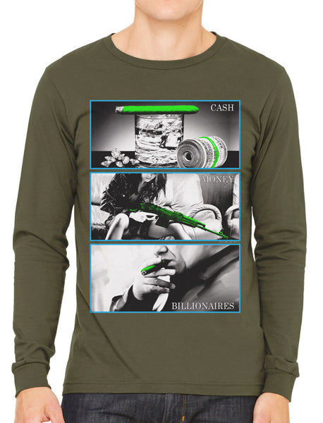 Cash Money Billionaire Men's Long Sleeve T-shirt