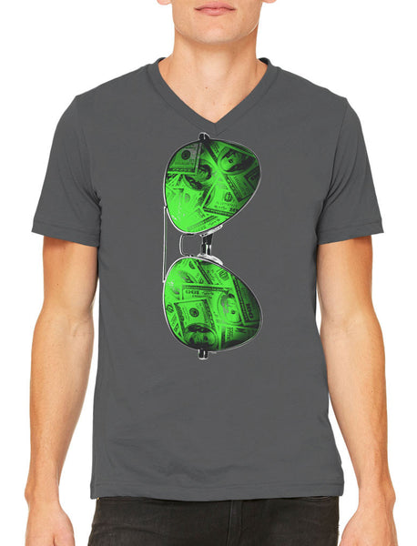 Cash Money Shades Sunglass Men's V-neck T-shirt