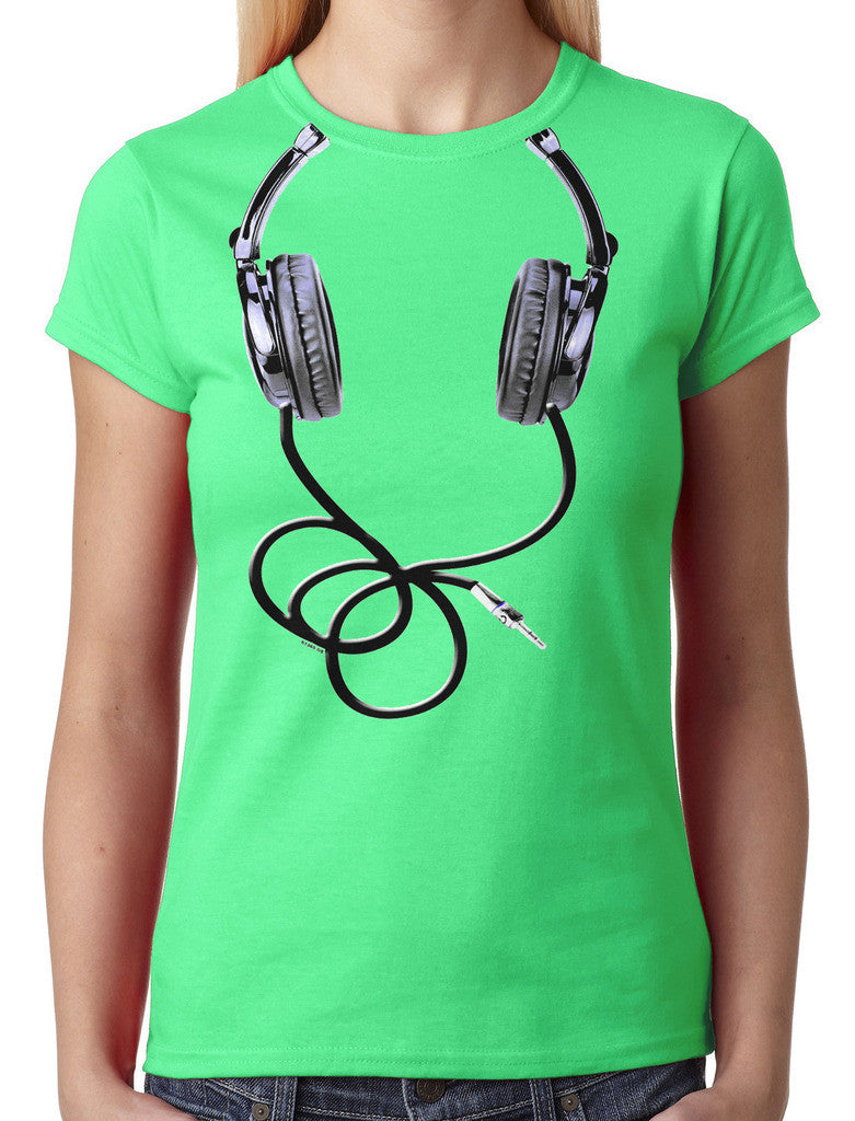Over Size Headphones Junior Ladies T-shirt