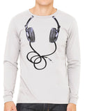 Over Size Headphones Men's Long Sleeve T-shirt