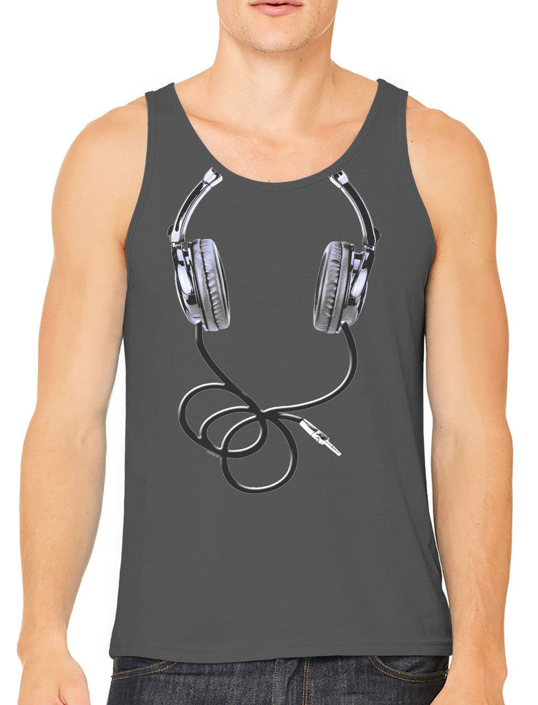 Over Size Headphones Men's Tank Top