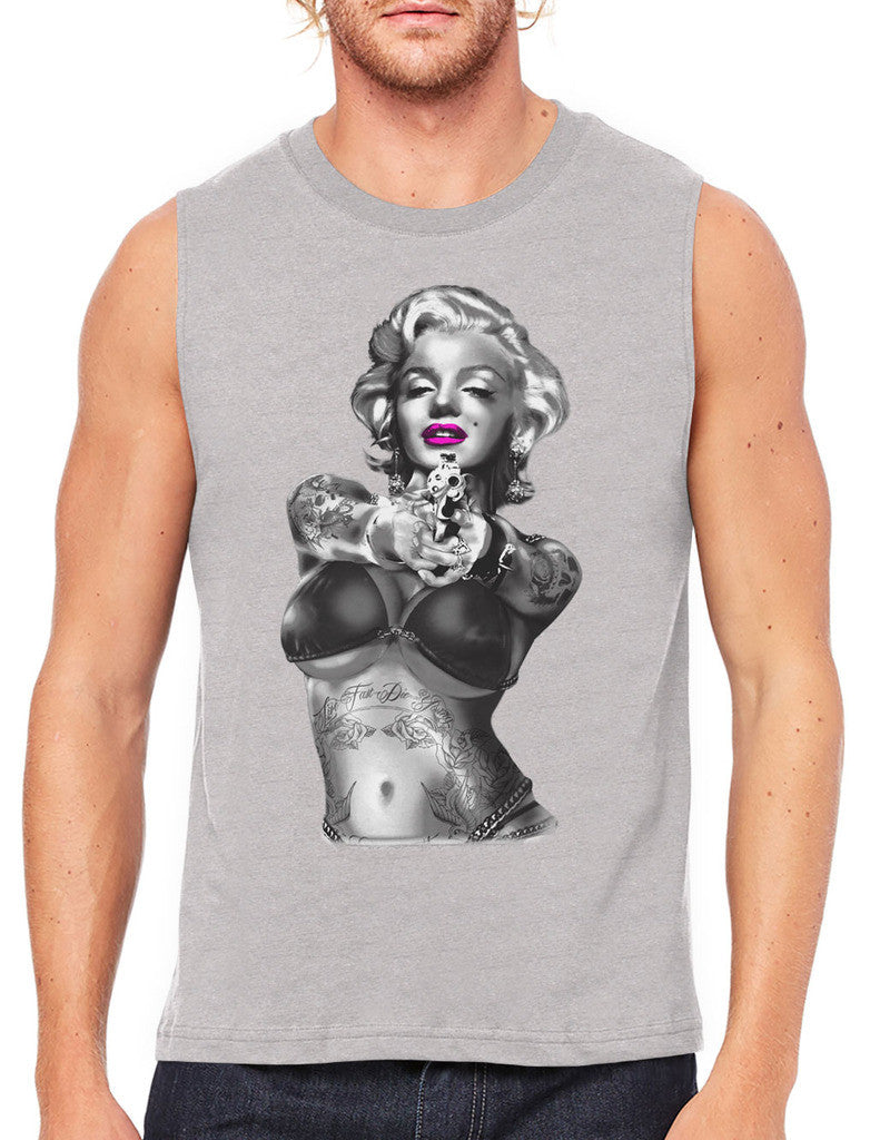 Gangster Marilyn Monroe Men's Sleeveless T-Shirt