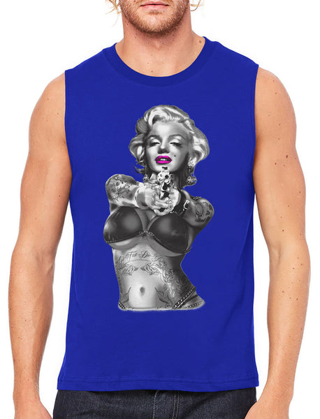 Gangster Marilyn Monroe Men's Sleeveless T-Shirt