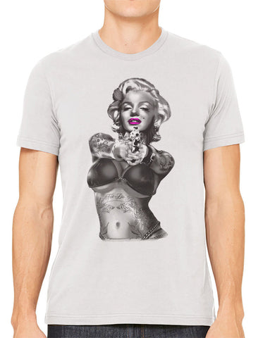 Sexy Marilyn Monroe California Republic Men's T-shirt