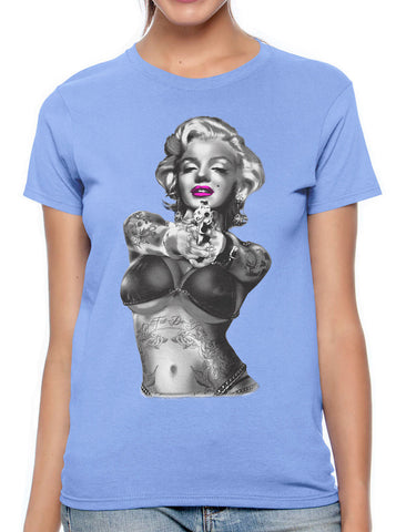 Gangster Marilyn Monroe California Women's T-shirt