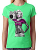 Classy Marilyn Monroe Boombox Junior Ladies T-shirt