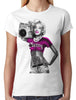 Classy Marilyn Monroe Boombox Junior Ladies T-shirt