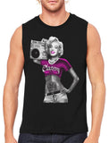 Classy Marilyn Monroe Boombox Men's Sleeveless T-Shirt