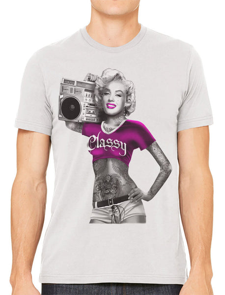 Classy Marilyn Monroe Boombox Men's T-shirt
