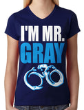 I'm Mr Gray Junior Ladies V-neck T-shirt