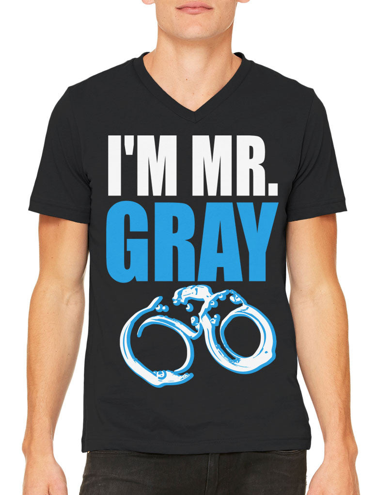 I'm Mr Gray Men's V-neck T-shirt