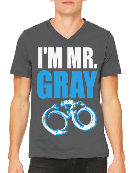 I'm Mr Gray Men's V-neck T-shirt