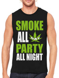 Smoke All Day Party All Night Men's Sleeveless T-Shirt