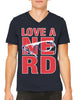 Love A Nerd Men's V-neck T-shirt