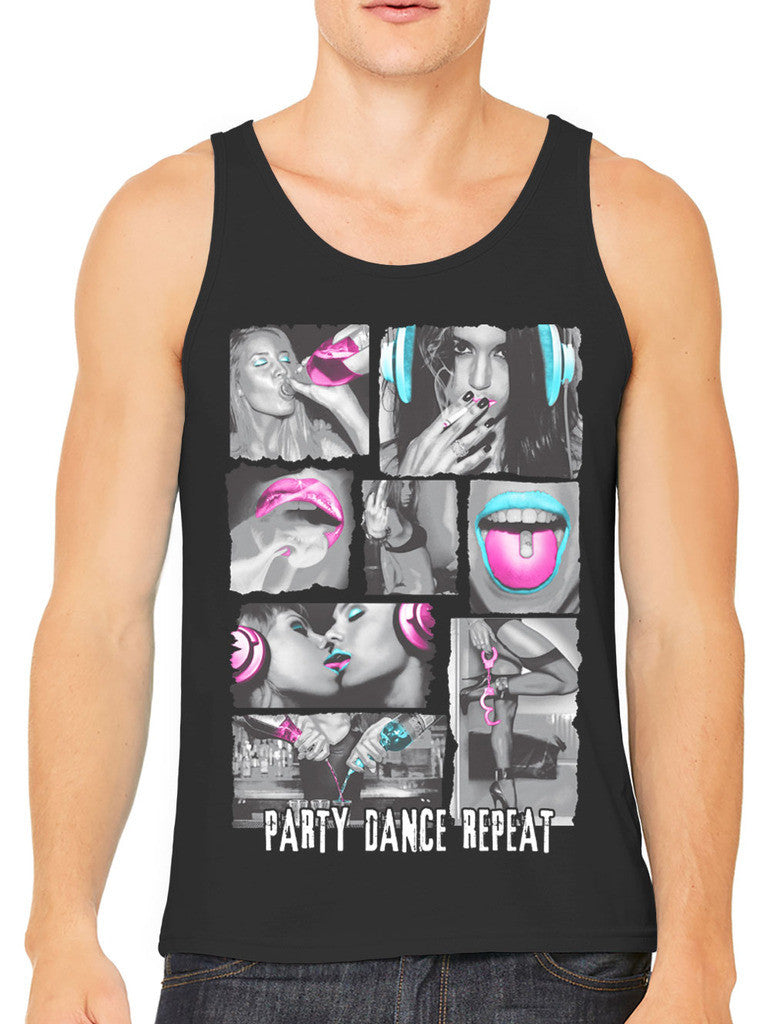 Party Dance Repeat Men's Tank Top