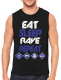 Eat Sleep Rave Repeat Men's Sleeveless T-Shirt