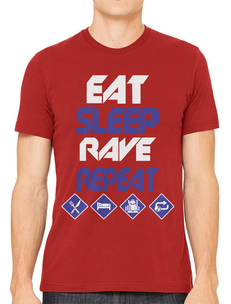 Eat Sleep Rave Repeat Men's T-shirt