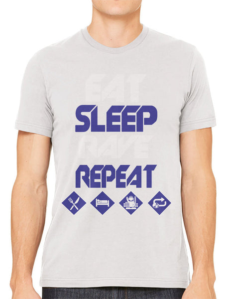 Eat Sleep Rave Repeat Men's T-shirt