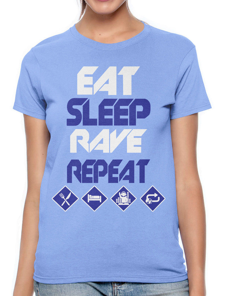 Eat Sleep Rave Repeat Women's T-shirt
