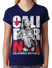 Sexy Marilyn Monroe California Republic Junior Ladies V-neck T-shirt