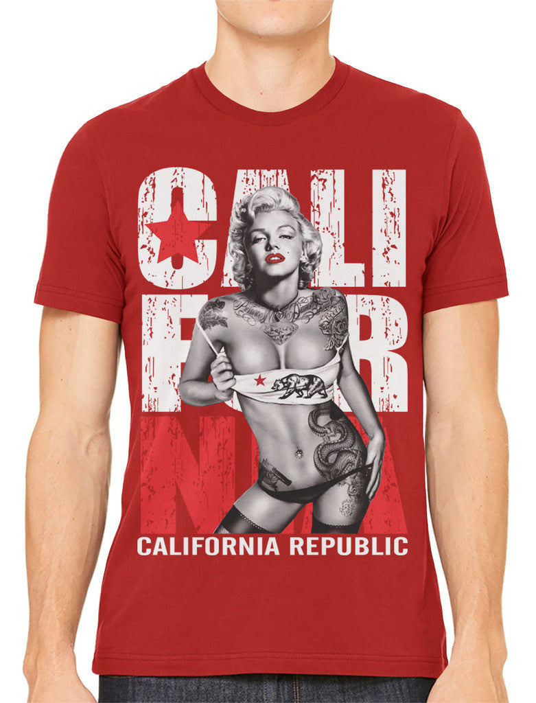 fatihahnur Marilyn Monroe with Red Team T-Shirt