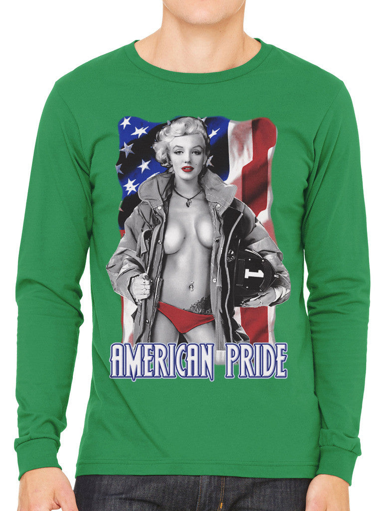 American Pride Marilyn Monroe Men's Long Sleeve T-shirt