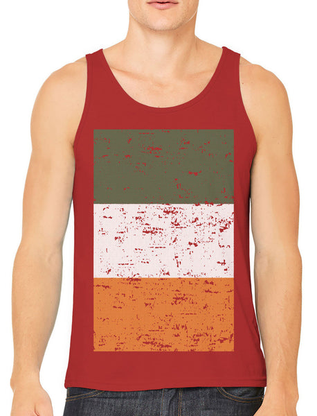 Big Faded Ireland Flag Men's Tank Top
