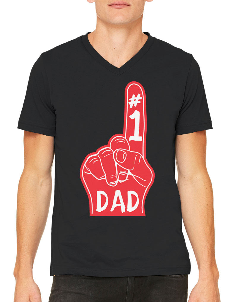 Number 1 Dad Men's V-neck T-shirt