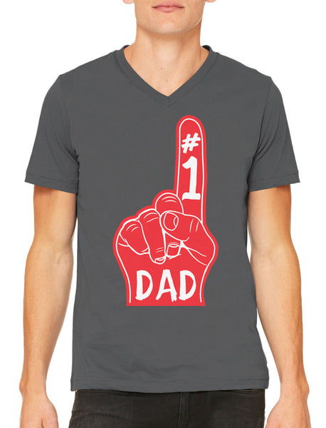 Number 1 Dad Men's V-neck T-shirt
